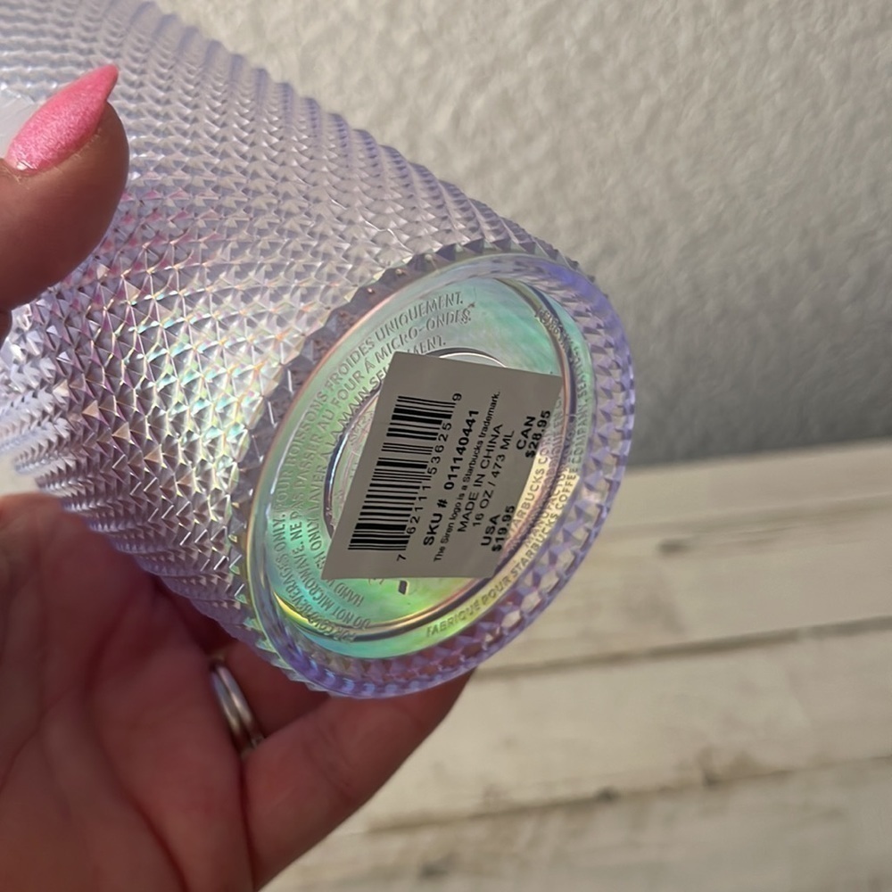 Starbucks 2023 Iridescent Studded 16OZ Cold Cup Tumbler. - Picture 7 of 7